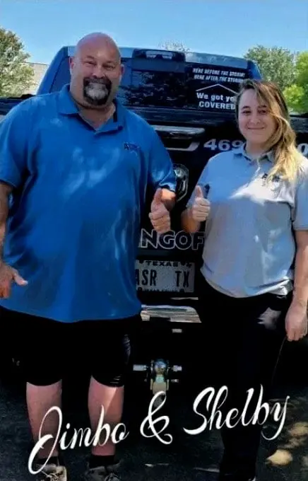 Jimbo and Shelby, owners of A Star Roofing of Texas